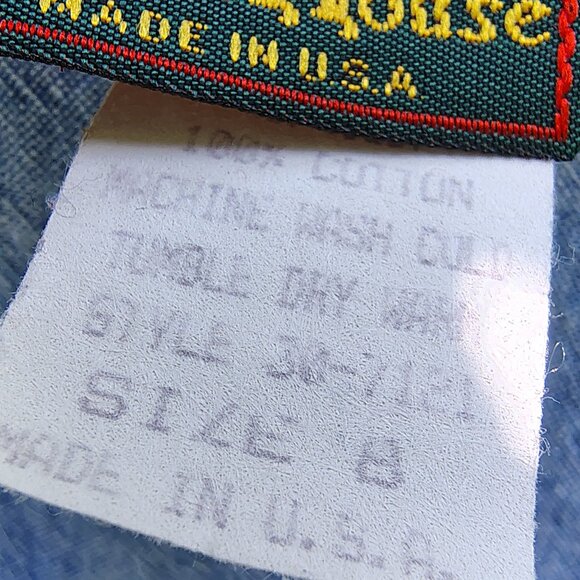 Cotton Blouse Women's Blue Soft Denim Lightweight with Large Collar - Picture 7 of 9